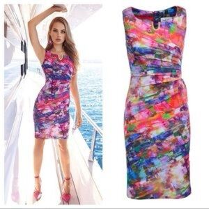 Joseph Ribkoff Multicolor Sleeveless Dress